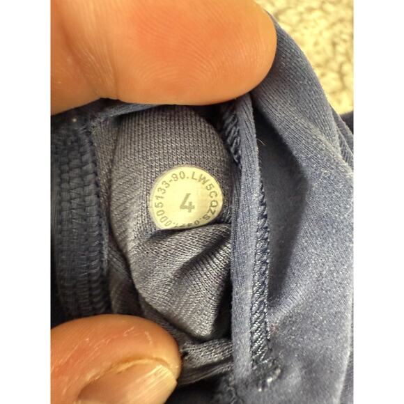 Lululemon Size 4 Abstract Ankle Pull On Leggings Blue Outdoor Pants - Picture 9 of 10